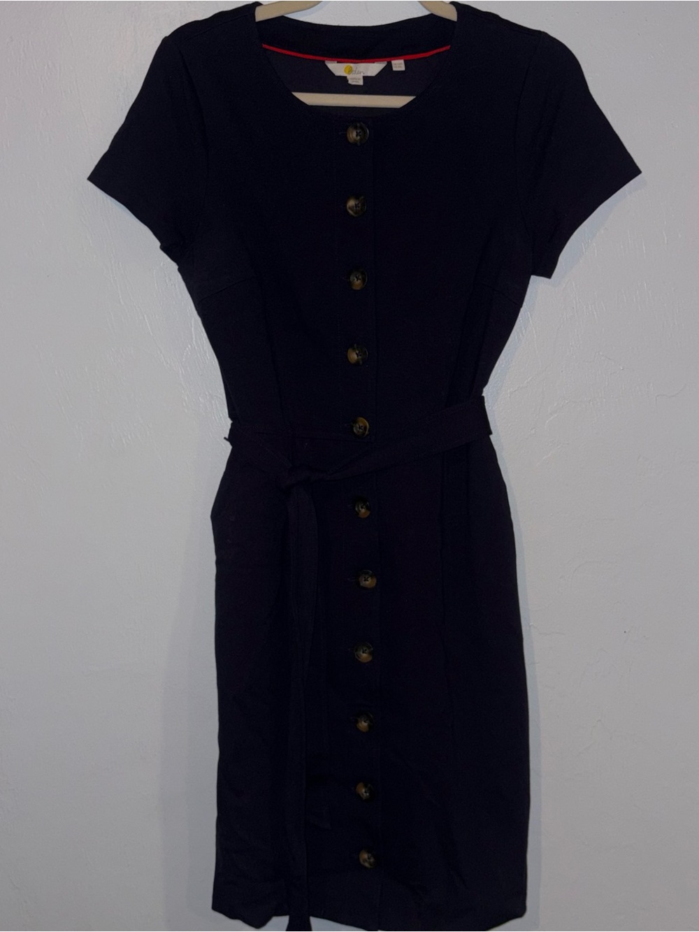 Navy Blue Boden Beatrice Ponte shift dress